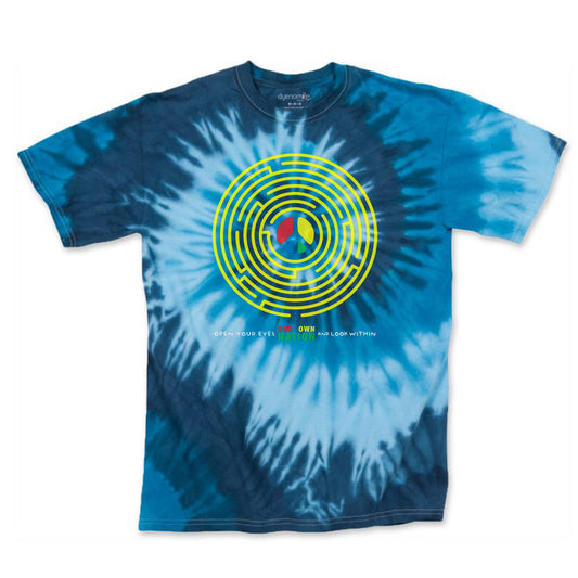 Labyrinth Blue Tie Dye T-Shirt