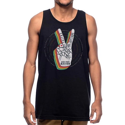 Love Peace Unity Our Own Nation Men's Tank